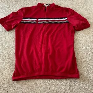 Sugoi biking Red chic Jersey with elastic short cuffs and bottom